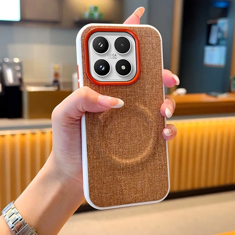 حافظة هاتف قماشية جديدة لهاتف شاومي 17Pro/17/17Promax حافظة صلبة مغناطيسية