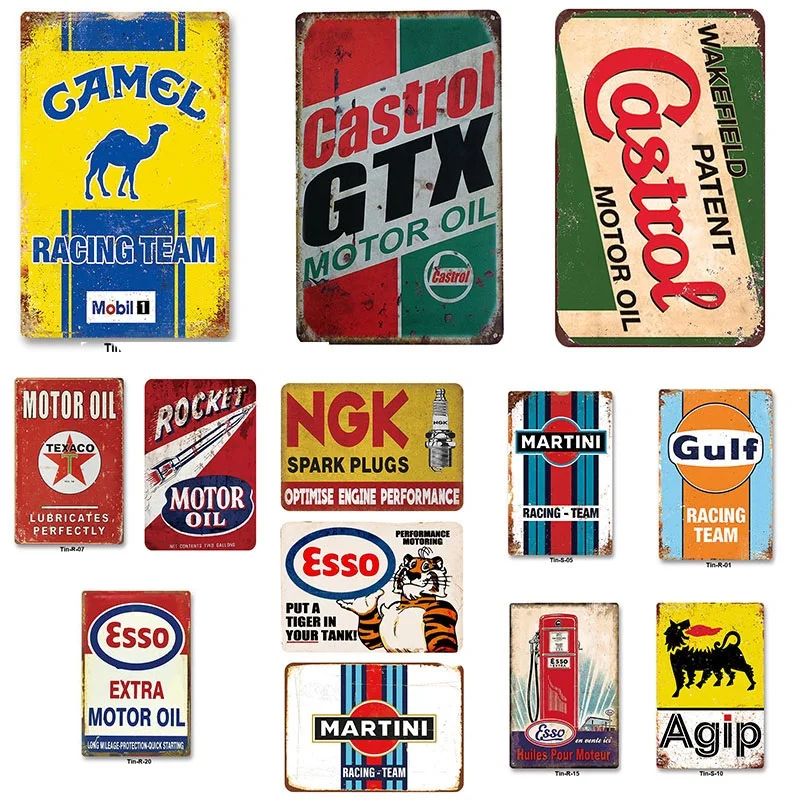NEW Metal Wall Signsvintage Room Decorative Metal Plate Deco Garage Vintage Posters Motorcycle Garage Vintage Decor FG01