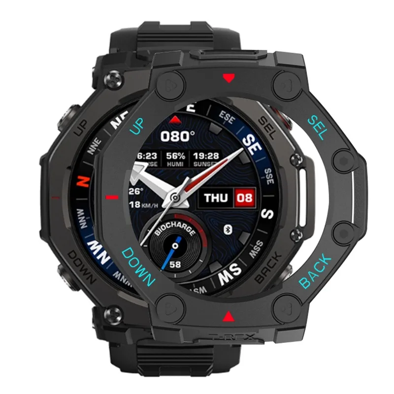 PC Protective Case for Huami Amazfit T-rex 3 pro 48mm Smartwatch Cover Hollow Wear-resistant Protector Shell Frame Accessories