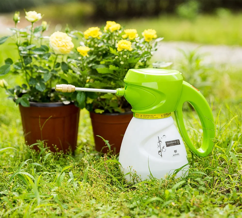 1 Liter Lithium Battery Energy Saving Plastic Water Spray Bottle Garden Pump Pressure Electric Water Sprayer