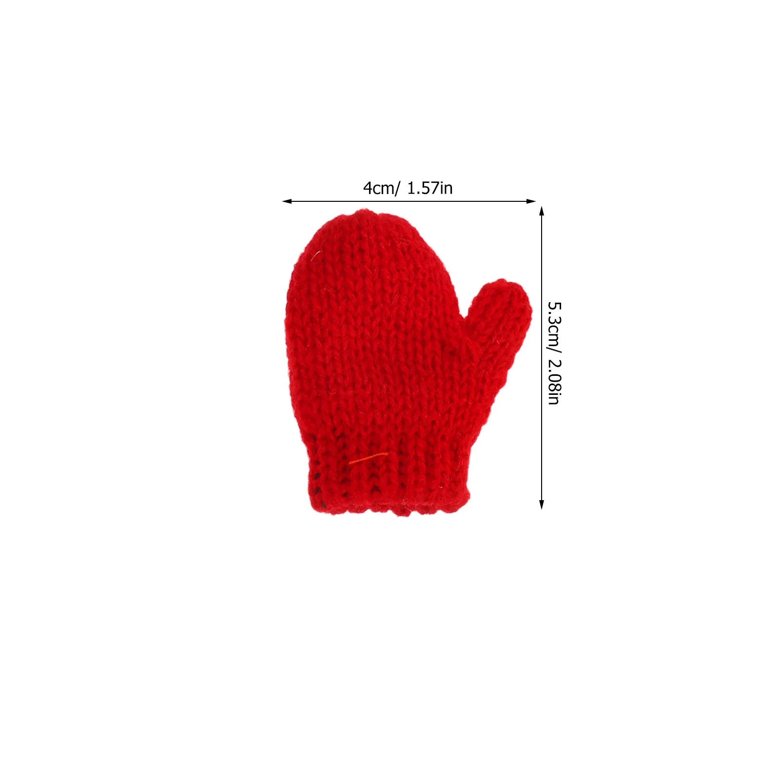 Mini Crochet Gloves For Dollhouse Miniatures Diy Crafts Holiday Decorations Kids Pretend Play Knit Accessory Set Jewelry