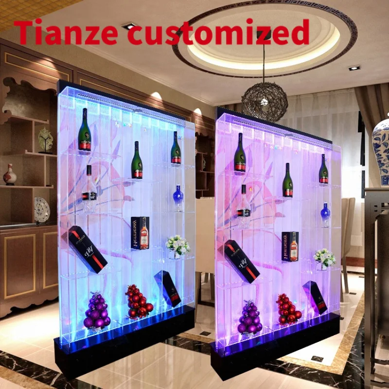 

(customized)modern used led bubble wall home bar furniture