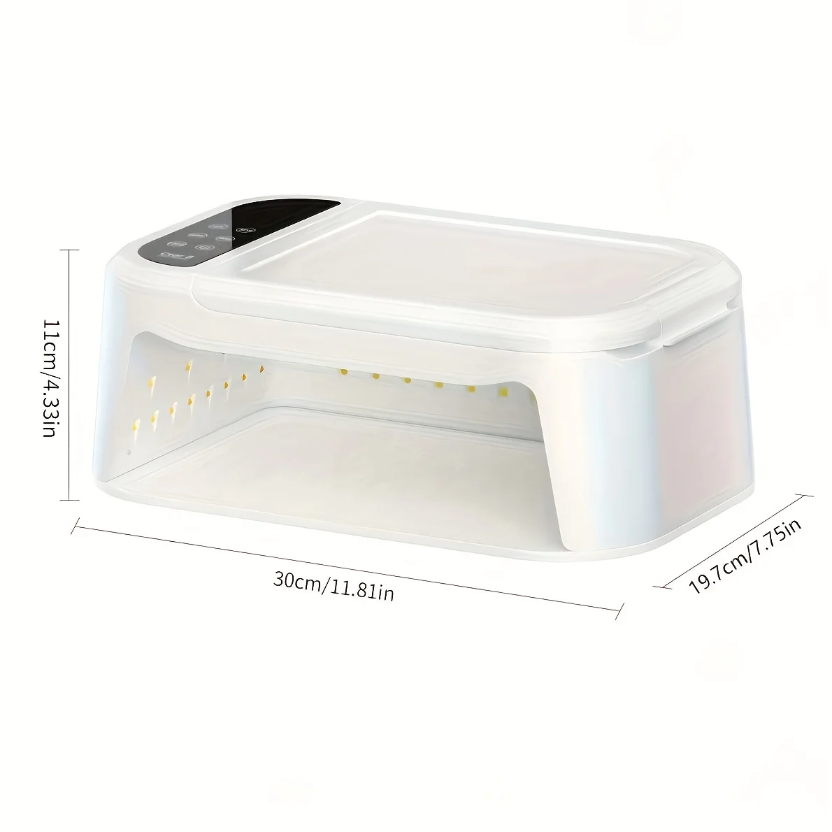 [米国プラグ] XEIJAYI 1個 LEDハンドピローライトセラピーランプ UVグルー乾燥機、高速ネイルドライヤー ネイルポリッシュ硬化UVランプ 5つのタイマー付き