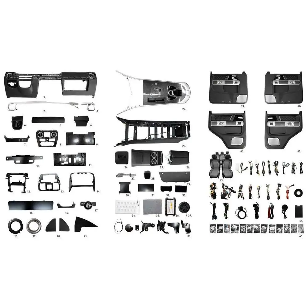 G-Class Interior Conversion Kit with Dual-screen Full Set Interior Upgrade for W463  G-Class