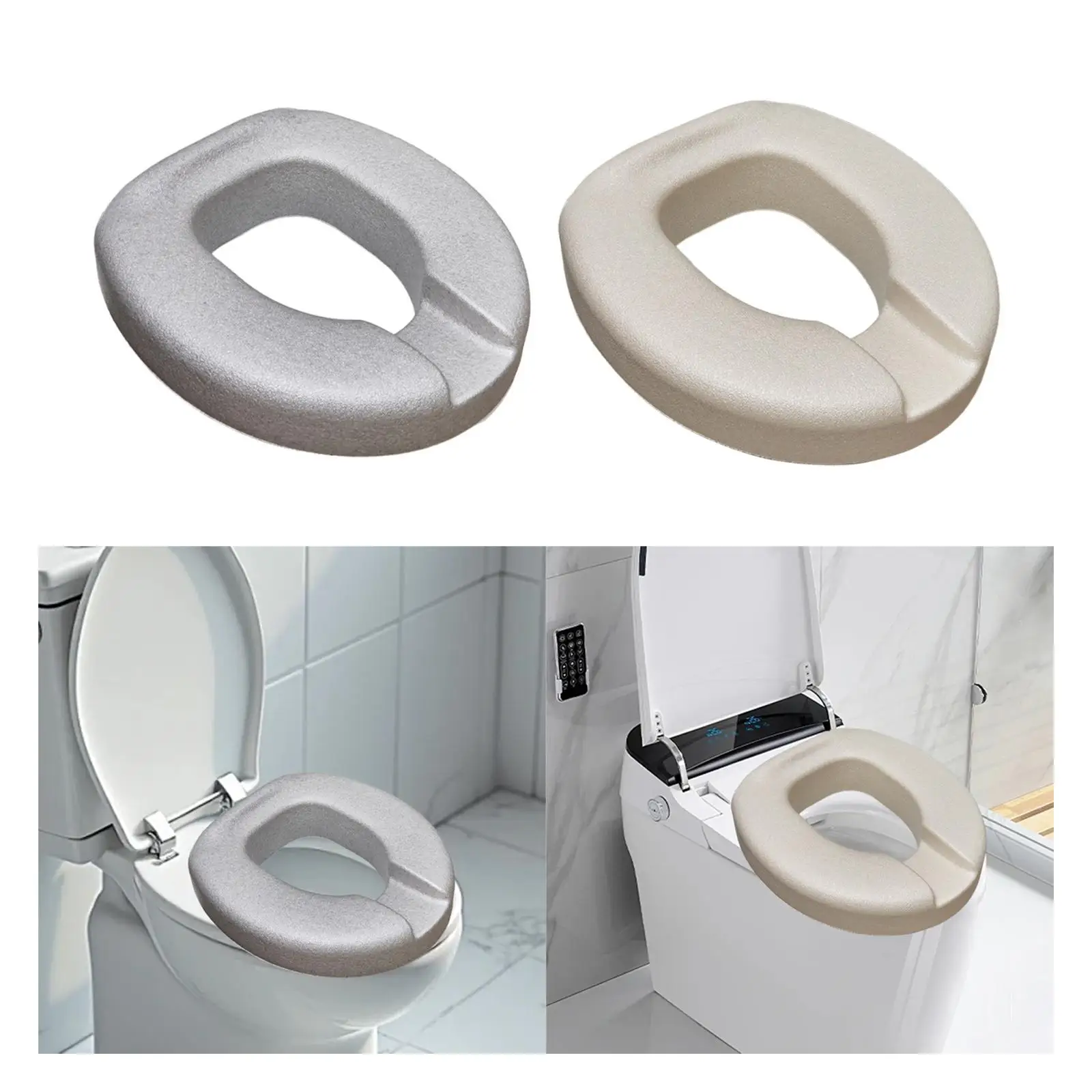 

Накладка на унитаз с подушкой-подъемником, утолщенная, универсальная, комфортная, водонепроницаемая, моющаяся, для пожилых людей, для ванной комнаты