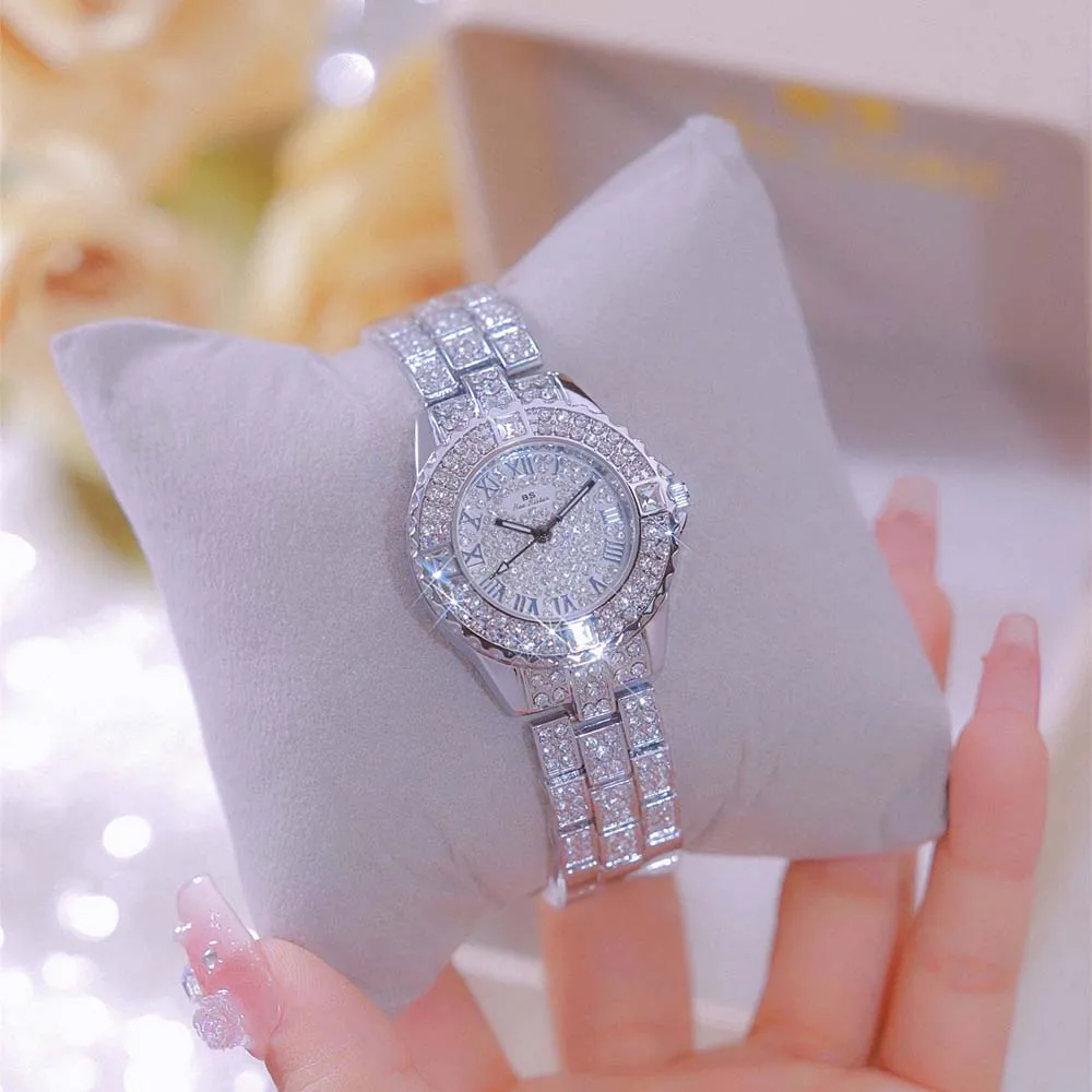 

BS Ladies' Quartz Watch Luxury Full-Diamond Women's Wristwatch Ladies Watches Gift For Girlfriend часы женские наручные FA08040