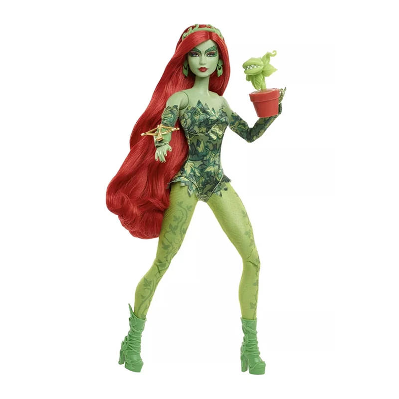 Barbie Signature Poison Ivy Collector Doll with Posable Body Iconic Outfit DC Batman 85th Anniversary Collectible Toy HRM51