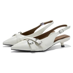 AIYUQI 2026 New Women's Sandals Pointed Toe Buckle Stiletto Sandals Women Plus Size Summer Fashion Shoes female