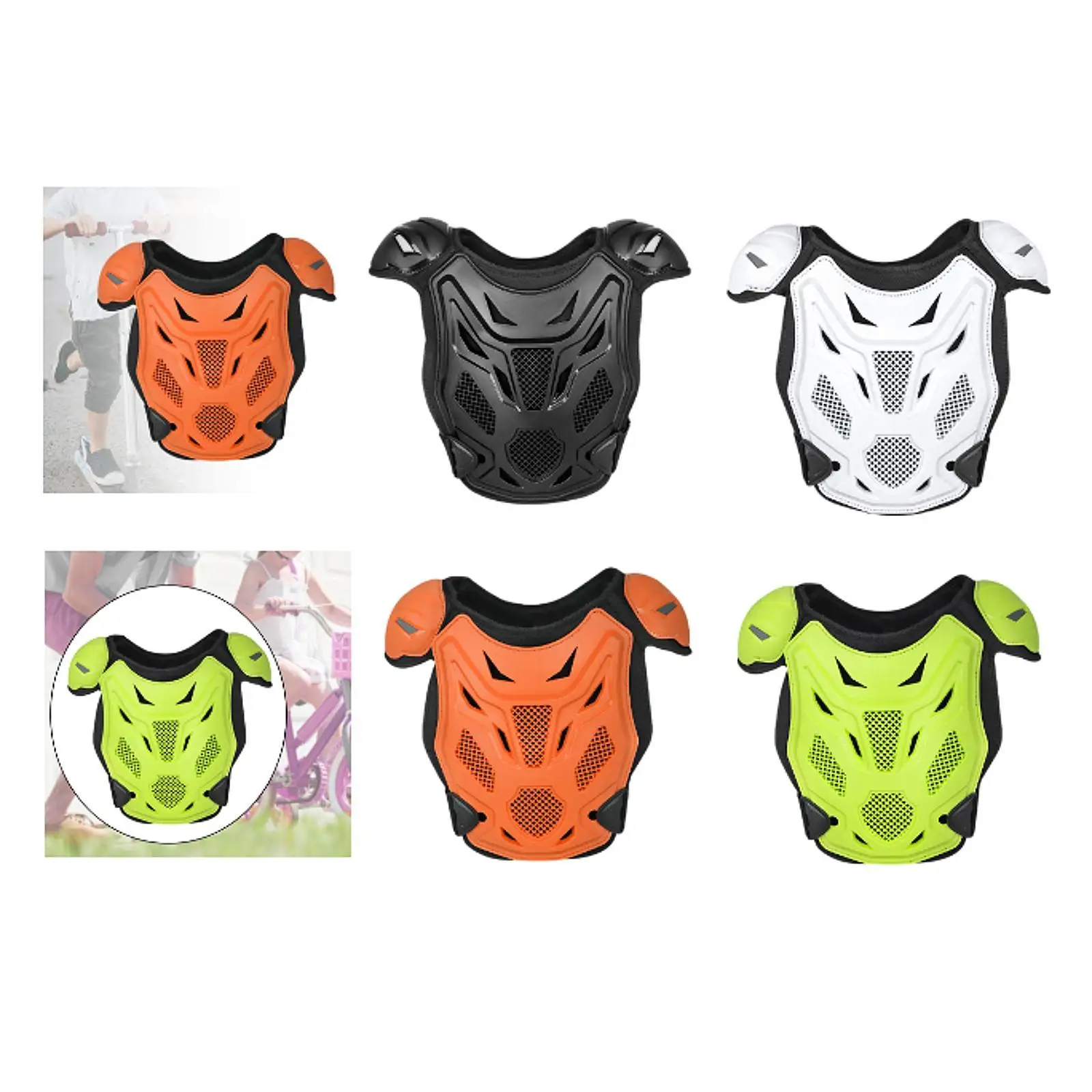 

Kids Motorcycle Armor Dirt Bike Gear Lightweight Easy to Wear Chest Protector
