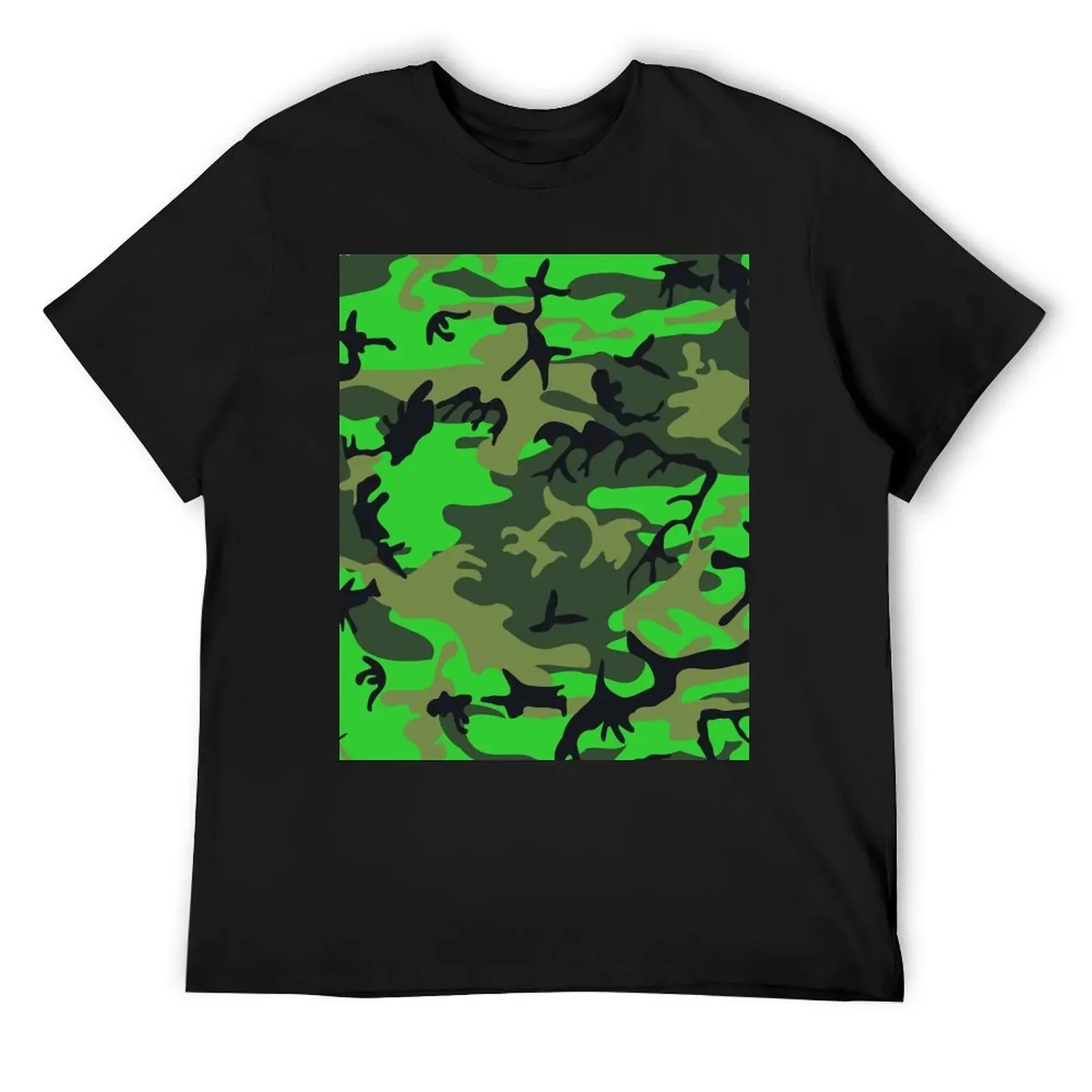 

Lime-Green Camouflage T-Shirt rapper graphic tees kawaii clothes customs mens graphic t-shirts funny