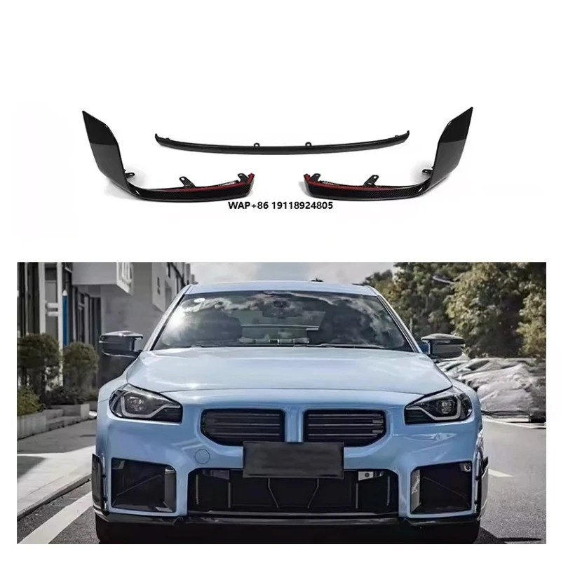 

OEM Dry Carbon Fiber Front Bumper Lip for 2023-2024 for B-MW M2 G87 M Performance Style