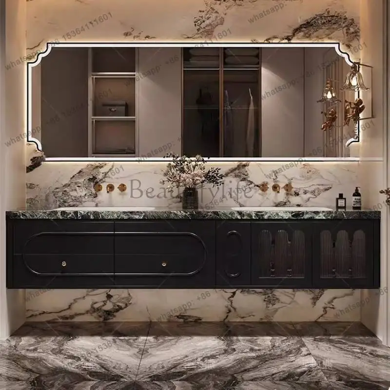 Modern Mirror Bathroom Cabinet Organizer Light Stuff Shelf Bathroom Cabinet Closet Drawer Meuble Salle De Bain Furniture