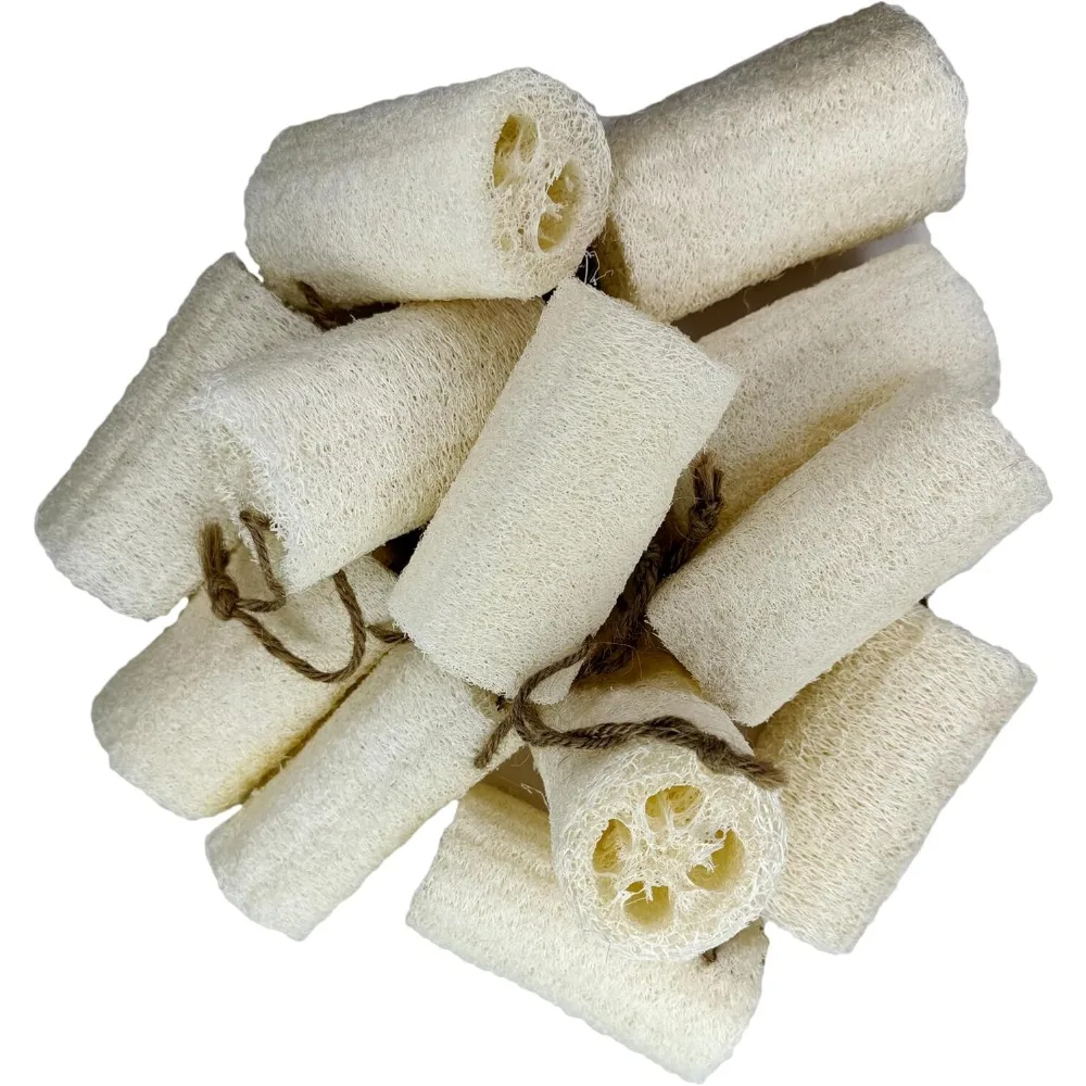 

4-дюймовая губка для растений, 100% натуральные губки для мытья посуды, натуральные губки для мытья посуды для кухни, кухонные скребки для муфэров - 12 шт.