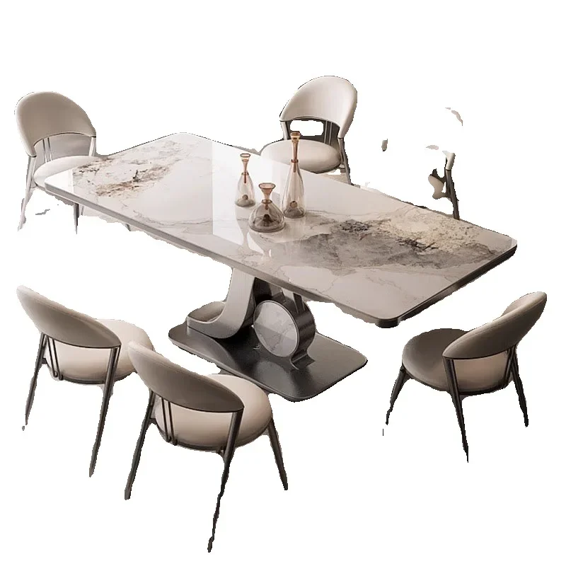 Craftsman Stone Top Kitchen Table Compact Size No Wobble Design Reinforced Frame Mobile with Casters for Apartment Living