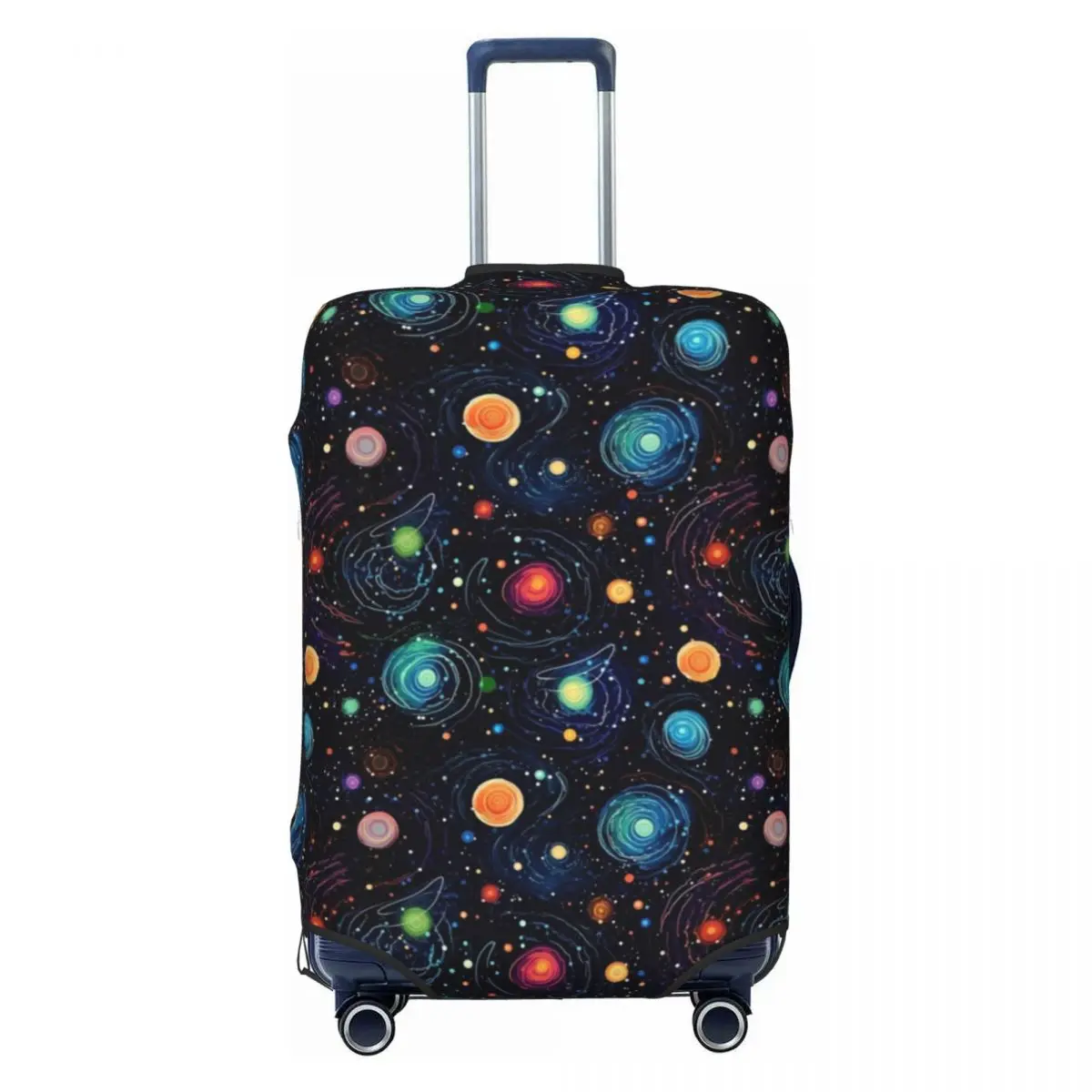 Multicolor Galaxy Star Suitcase Cover Funny Exploration Constellation Elastic Travel Protector Luggage Case Flight