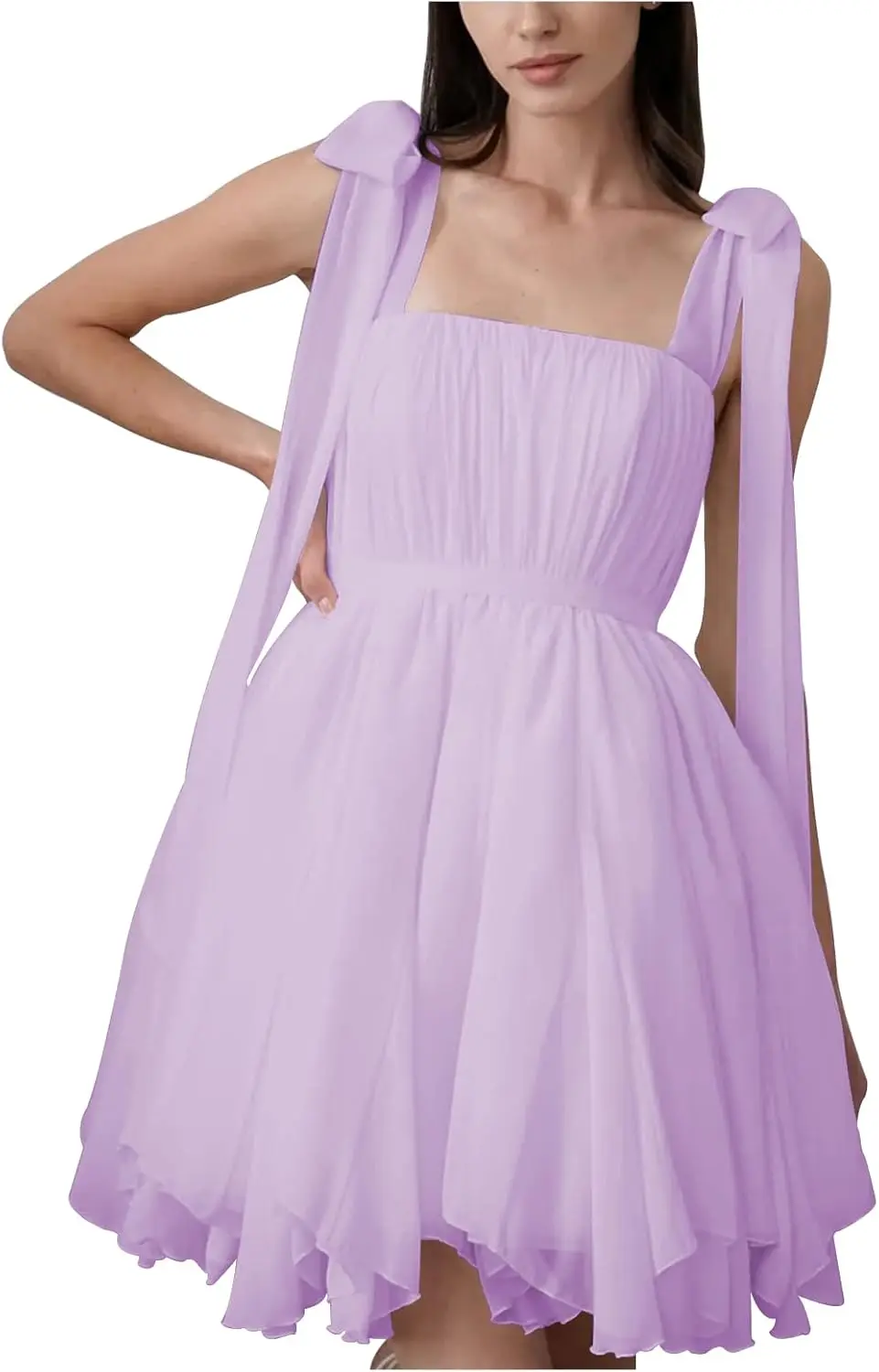 women's-chiffon-wide-shoulder-strap-wedding-dresses-for-bride-with-bow-mini-formal-dress-a-line-engagement-dress