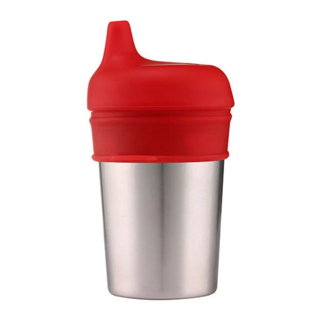 Kids Baby Silicone Sippy Cup Lids Colorful Stretchable Leakproof Straw Cup Cover with Protruding Straw Hole Bottle Cover