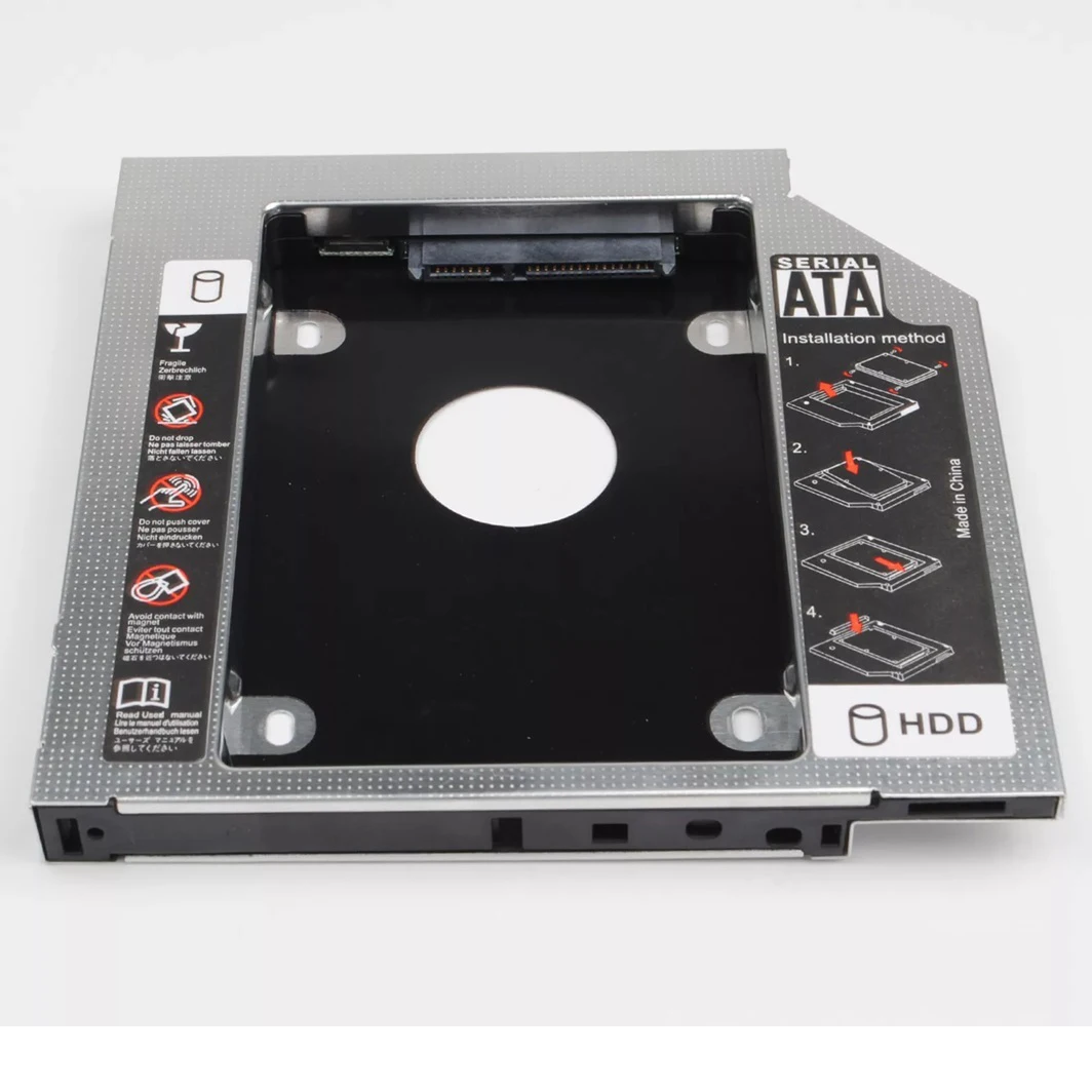 Caddy/Adaptador de Disco Rígido/SSD SATA de 12,7mm (2ª Unidade) para Dell Vostro 1720 3300 3550 2520 3560 + Dell Studio 1435