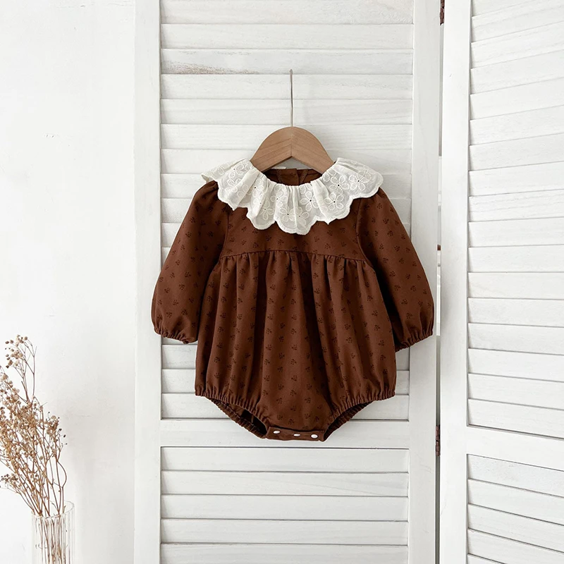 2026 ربيع جديد 0-24 متر بأكمام طويلة الرضع طفلة بذلة القطن طباعة ارتداءها الوليد طفلة التلبيب الأطفال بذلة #6