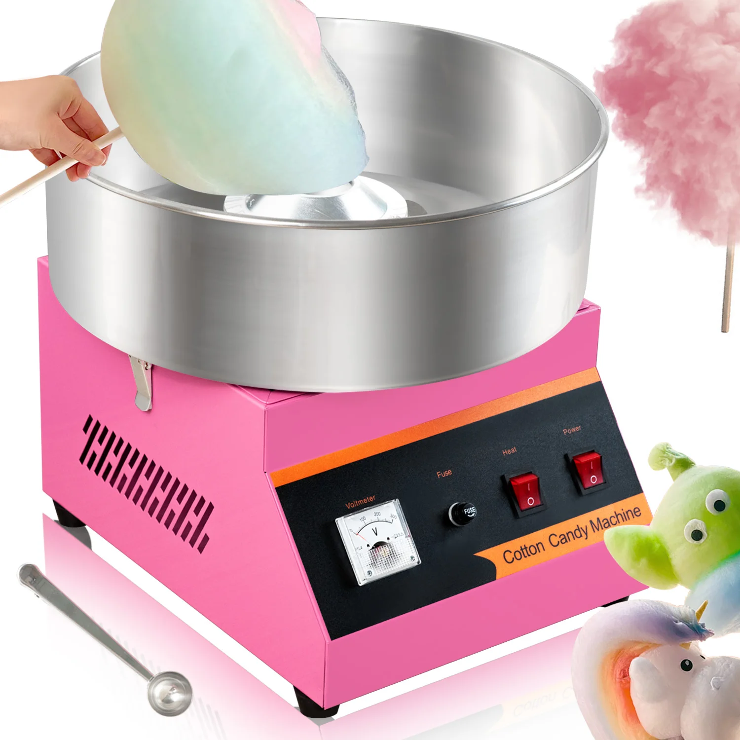 

HPH2O Electric Cotton Candy Machine Small Cotton Candy Makel for Party Festival Carnival Home DIY