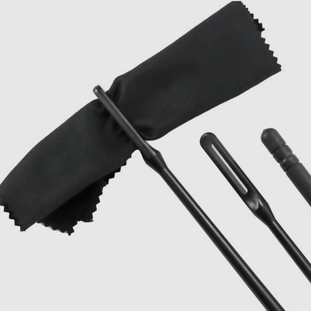 

Saxophone Cleaning Kit Flute Rod Piccolo Cloth Instrument Supplies Plastic Screwdriver Reusable Wipe Cloth Stain Oil Fingerprint