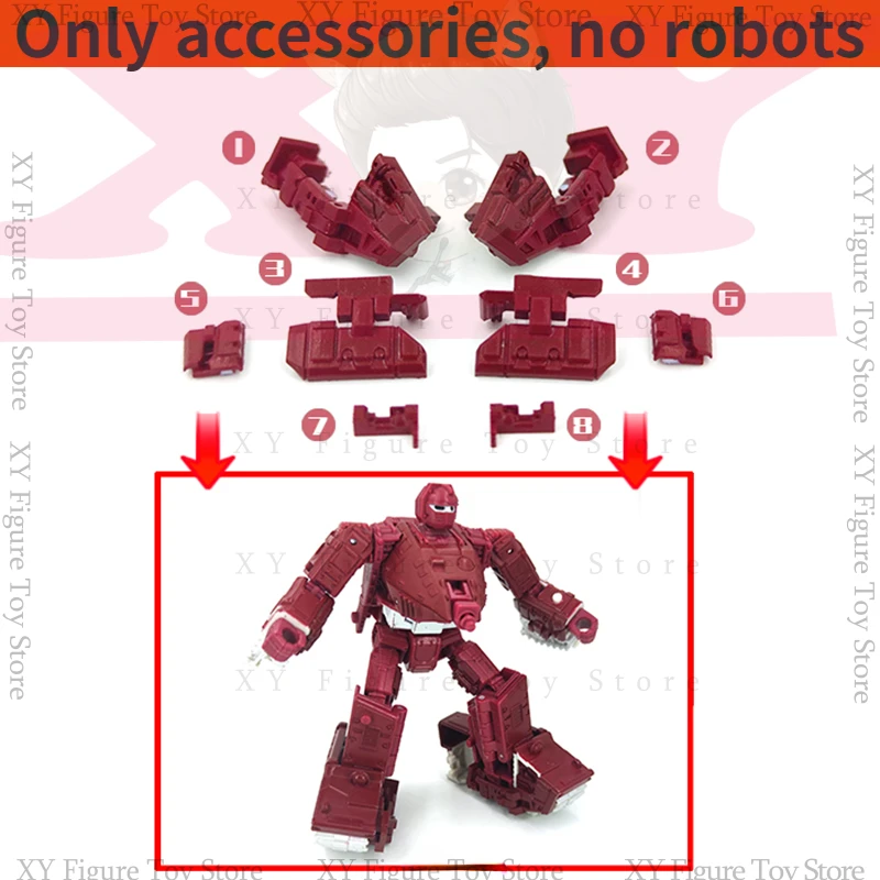 Kit de actualización de llenado de 8 piezas, accesorios de figuras de acción de Transformers Kingdom Warpath, disponible