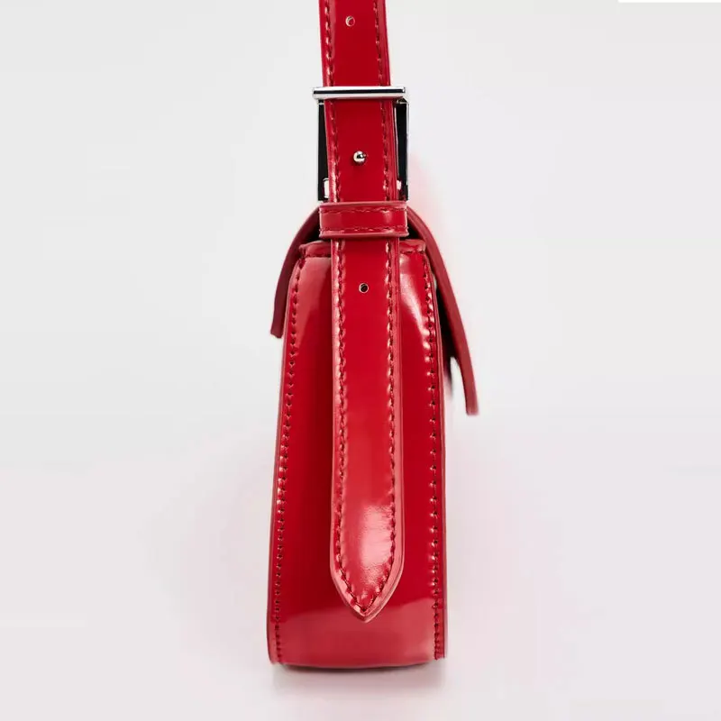 Fashion Totes Small Handbag Women Luxury Designer Handbag 2024 New Summer Spring Red Patent Leather Wedding Bags Female