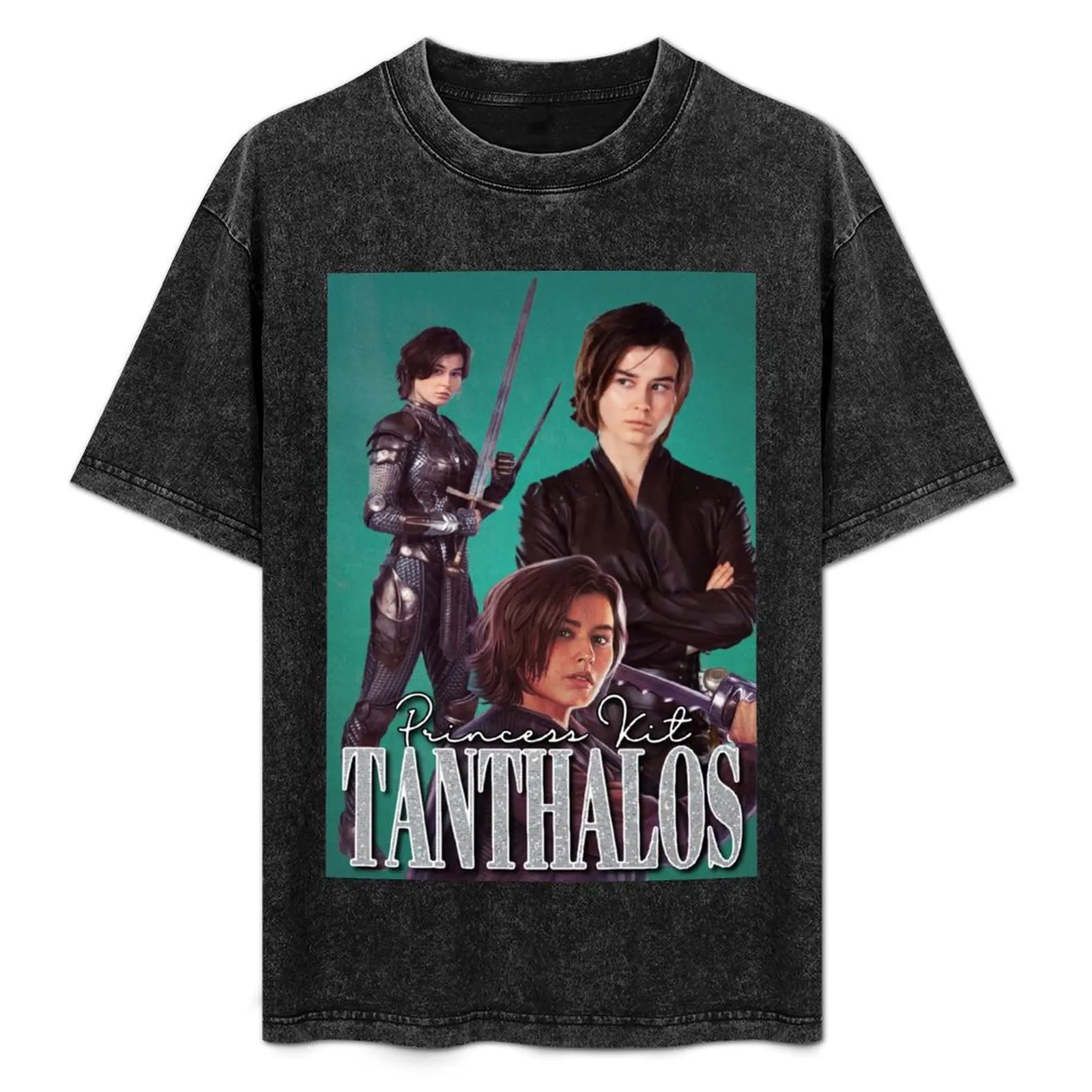 Kit Tanthalos vintage style T-Shirt tops anime stuff plus size tops cheap stuff Men's t-shirts