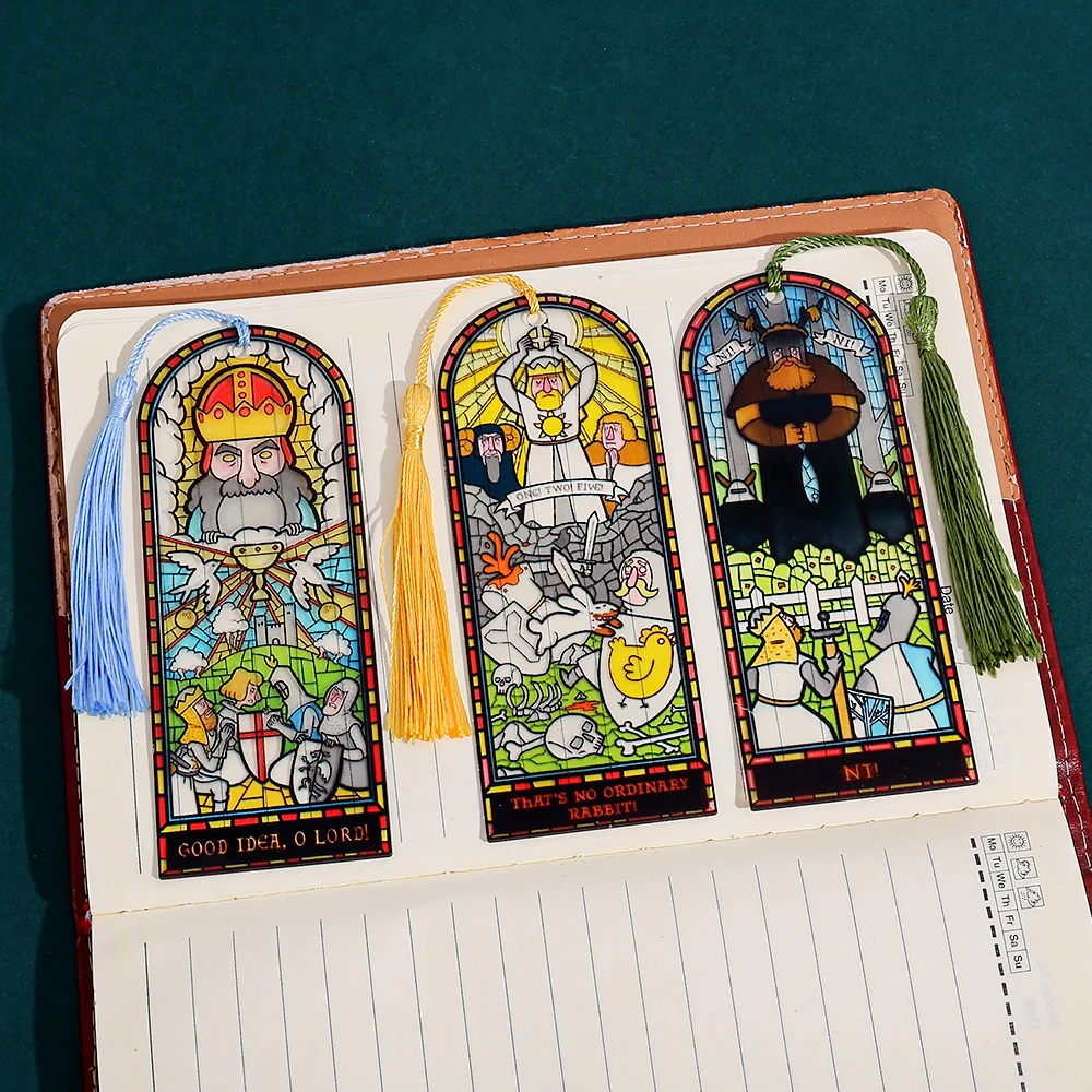 Holy Grail Colored Glass Window Art Bookmark Retro Medieval Fantasy Wind Style Su Bookmark Creative Knight Castle Theme Page .