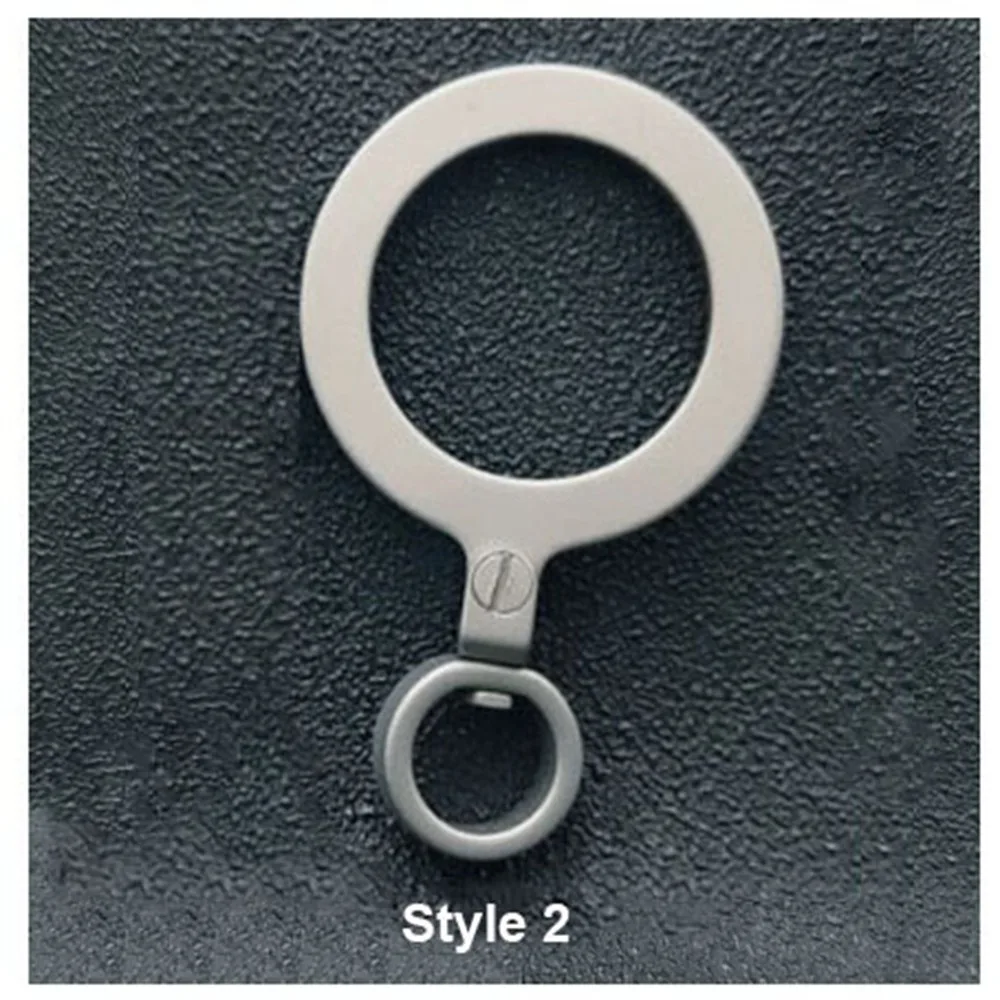 

Real Titanium Alloy Titanium Alloy EDC Key Rings Super Lightweight 360 Degree Rotating Waist Hanging Keychain Buckle 2 Styles