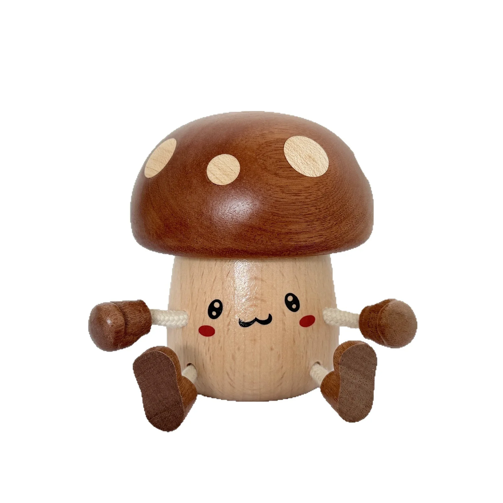 

CZ solid wood wood creative music box mushroom cute shape desktop small ornament multi-function