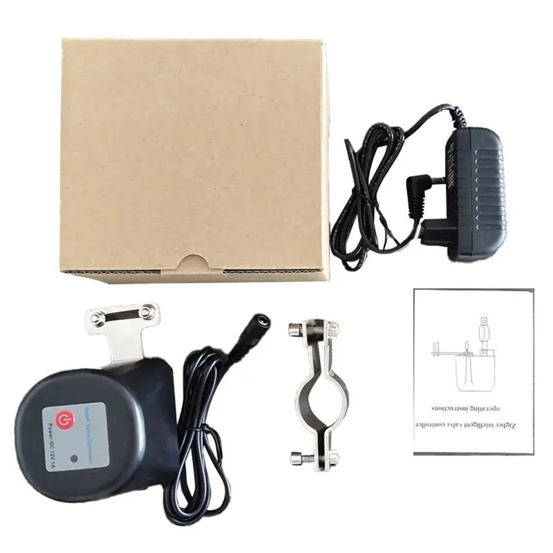 

AEE4-Tuya Smart Zigbee 3.0 Газовый клапан Механический переключатель клапана Управление клапаном Bluetooth (вилка стандарта США)