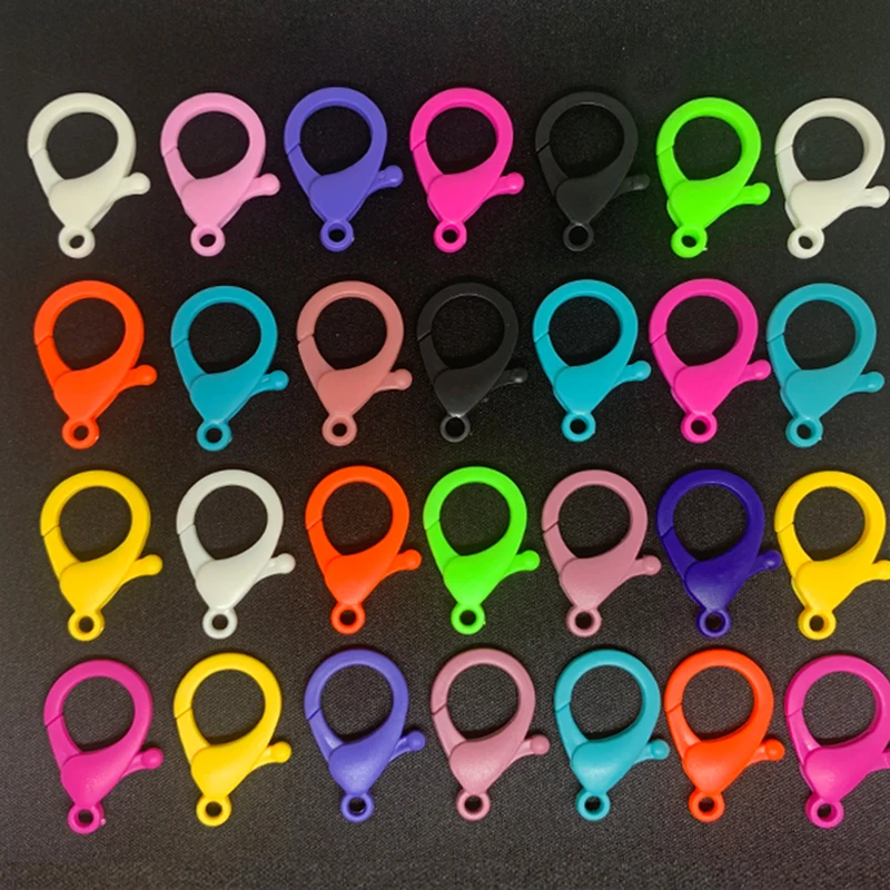 30pcs 35/25mm Plastic Lobster Clasp Hooks Necklace Bracelet Chain Jewelry Making Supplies Accessories Diy Jewelry Findings Hooks