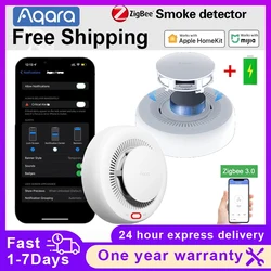 Aqara Smoke Detector Sensor Fire Alarm Zigbee 3.0 Monitor Sound Alert Home Security APP Works with Xiaomi Mi home Mijia Homekit