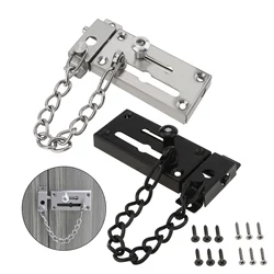 Stainless Stee Door Anti-theft Security Locks Latch Sliding Bolts for Homes / Hotels with Chain