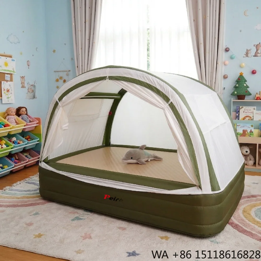 Outdoor Camping Equipment Overnight Stay House Inflatable Bed Camping Tent 3.15㎡ Spacious Interior 3-Minute Integrated