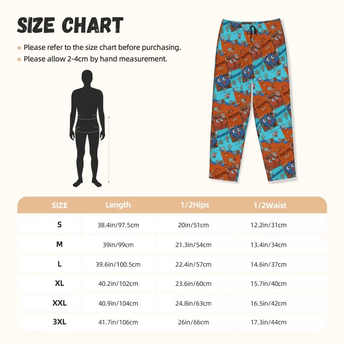 Custom A-Amazing World Of G-Gumball Pajama Pants Sleepwear for Women Elastic Waistband Sleep Lounge Bottoms with Pockets view 5