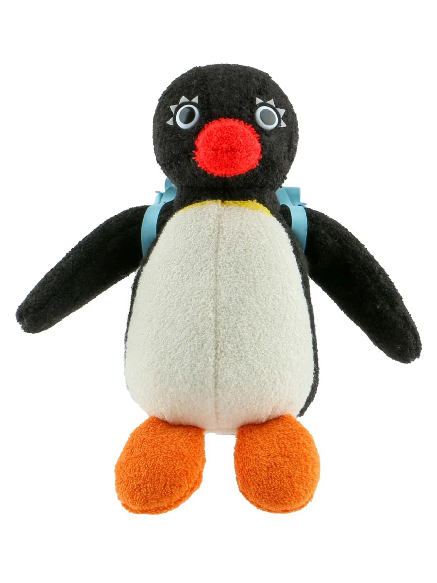 Novo kawaii bonito dos desenhos animados pingu pinguim com mochila de pelúcia crianças meninas meninos animais de pelúcia brinquedos para crianças presentes 20cm