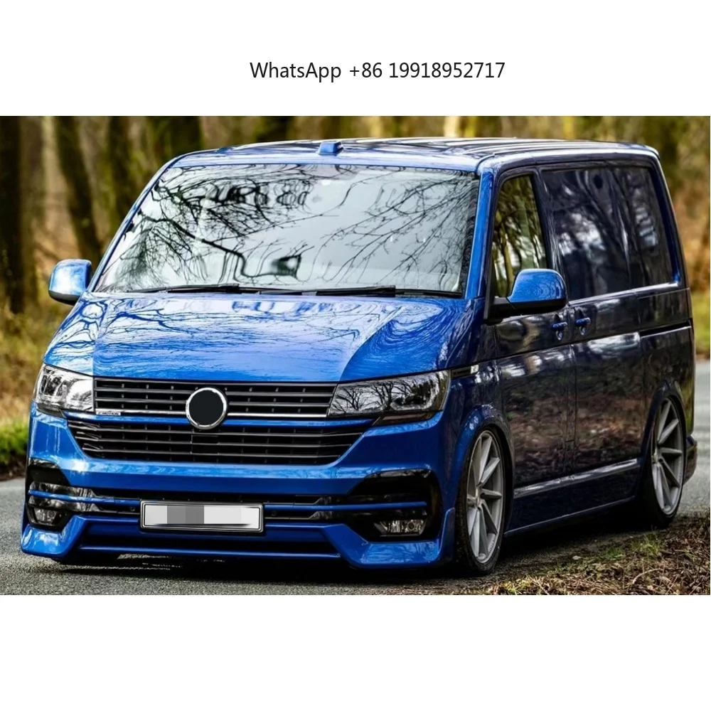 Car Body Kit Front Bumper Lip Multivan Model for VW Multivan Transporter T6.1 2019-2022 JJ784