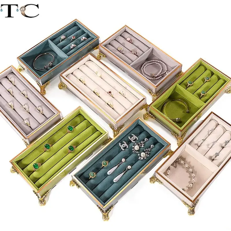 Acrylic Jewelry Tray Ring Display Plate Ring Storage Box Bracelet Bracelet Stud Earrings Ornaments Viewing Tray
