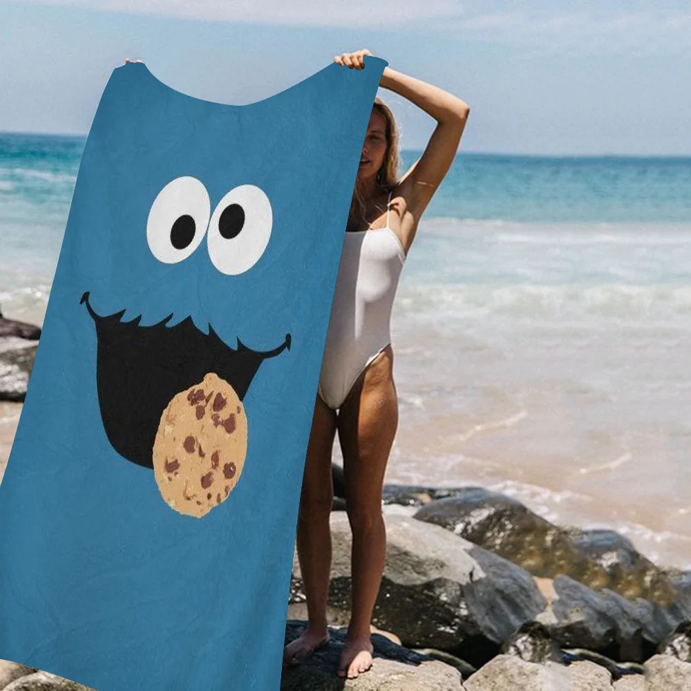 C-cookies Play M-monster Big Microfiber Beach Towels Quick Dry Towel Sand Beach Towels Pool Towel For Travel Swim Pool Yoga