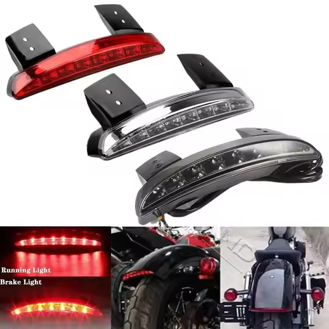 Motorcycle LED Rear Fender Brake License Plate Light Tail Stop Running Lamp For Harley Sportster Iron XL 883 1200 Dyna Softail
