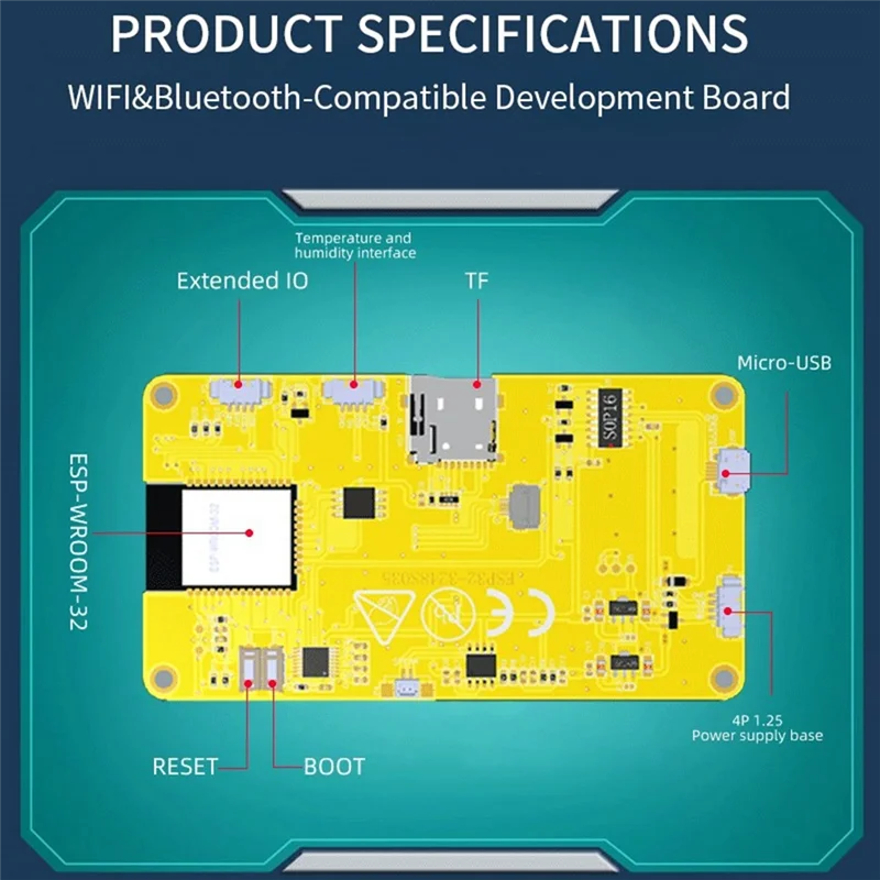 

Превосходный 3,5-дюймовый интеллектуальный дисплей для Arduino LVGL ESP32, Wi-Fi и Bluetooth, макетная плата, ЖК-модуль TFT-B
