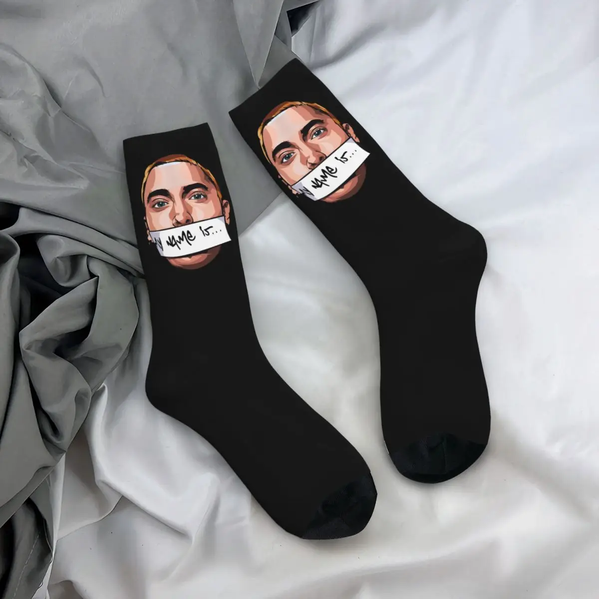 Eminem My Name is Slim Shady POLYESTER للجنسين المشي لمسافات طويلة 3D Print Happy Socks