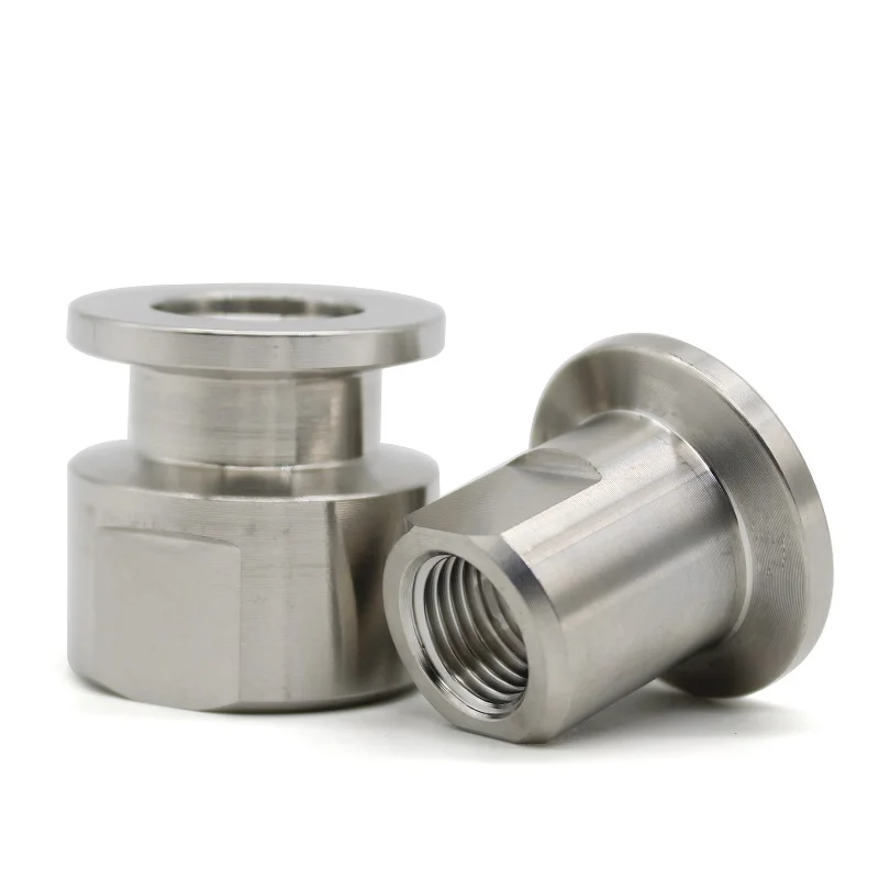 KF16 KF25 KF40 Stainless Steel Internal Thread Adapter Vacuum Metric Flange Joint Internal Thread Nut 304 Threaded Joint