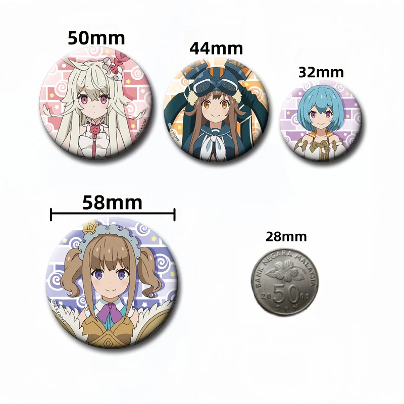 Anime Game Last Period Brooches Characters Haru Choco Liza Noin Button Pins Cartoon Badge for Clothes Decor Bag Accessories Gift