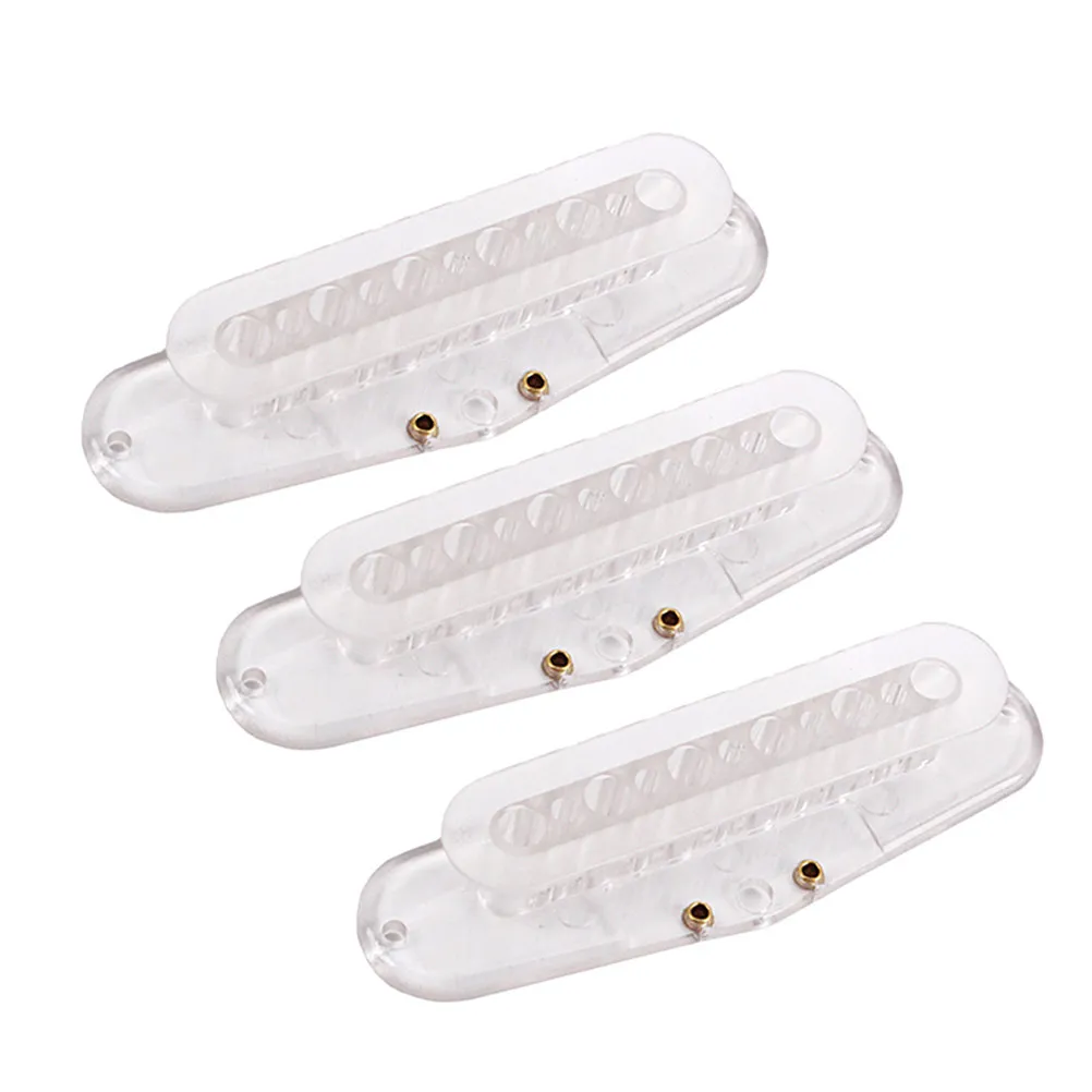3Pcs Guitar Humbucker Pickup Bobbin Transparent Screw Side Mount 48Mm for Custom Pickup Builders High Quality DIY Winding