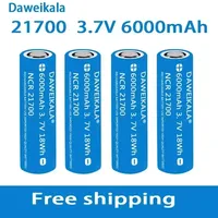 large capacity li-48s 3.7V 6000mAh 21700 rechargeable battery 9.5a power 2C rate discharge ternary lithium battery