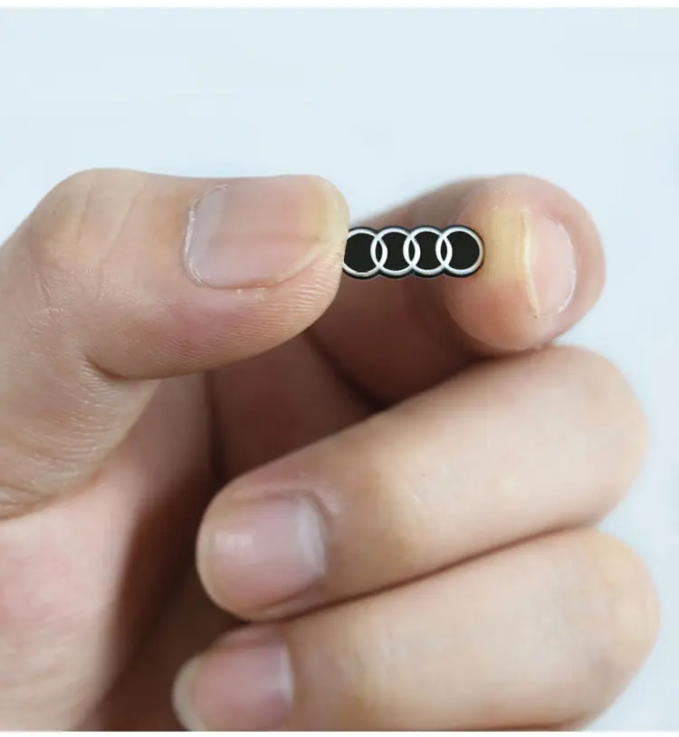 16mm Car Remote Key Sticker Aluminum Emblem Decal For Audi RS6 A1 A2 A3 A4 A5 A6 A7 A8 Q1 Q2 Q3 Q4 Q5 Q6 Q7 Q8 TT S5 B8 C6 B9 B6
