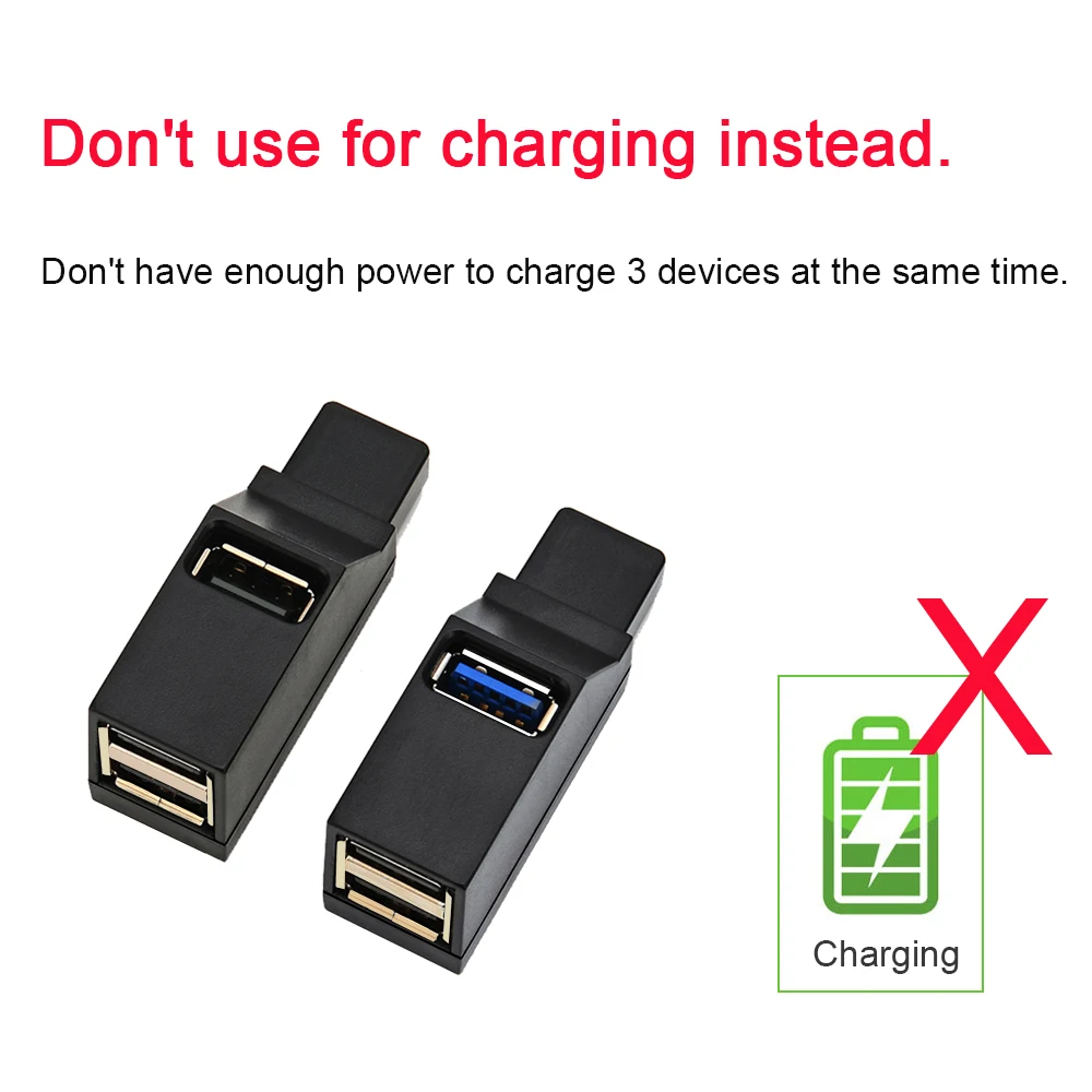 USB 3.0 HUB Adapter Extender Splitter Box 3 Ports High Speed für PC Laptop MacBook Telefon High Speed ​ ​ USB-Splitter zur Datenübertragung